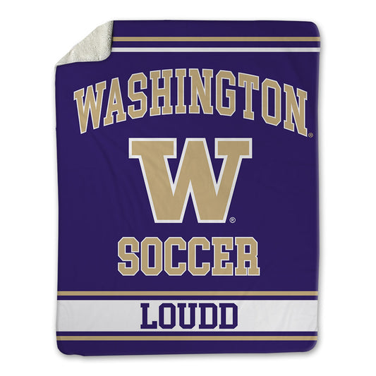 Washington - NCAA Women's Soccer : Maya Loudd - Blanket-0