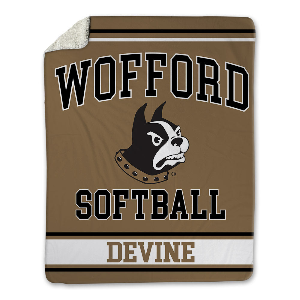 Wofford - NCAA Softball : Desirae Devine - Blanket-0