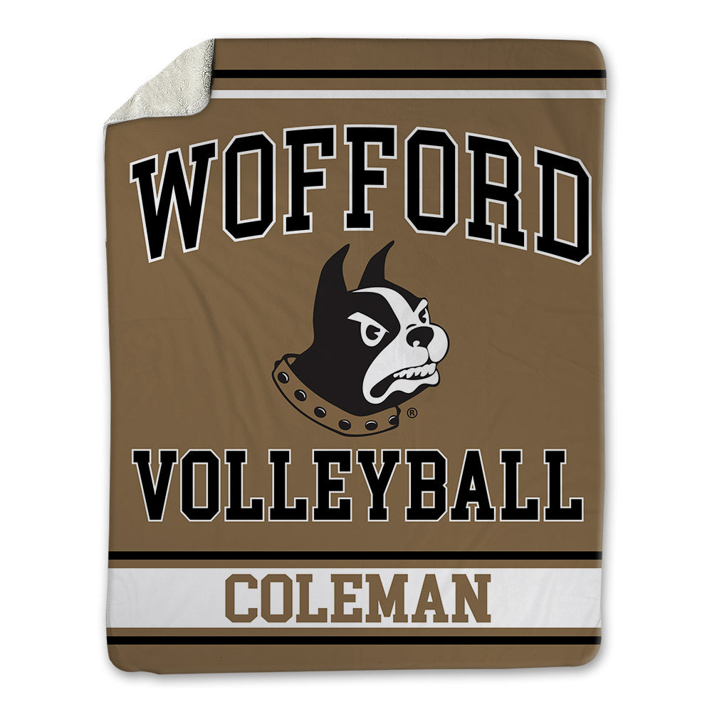 Wofford - NCAA Women's Volleyball : Ella Coleman - Blanket-0