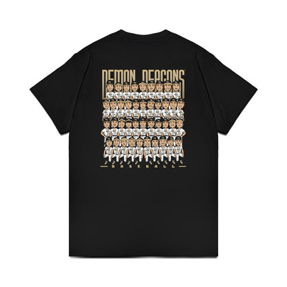 Wake Forest - NCAA Baseball : - Team Caricature Premium T-Shirt-1