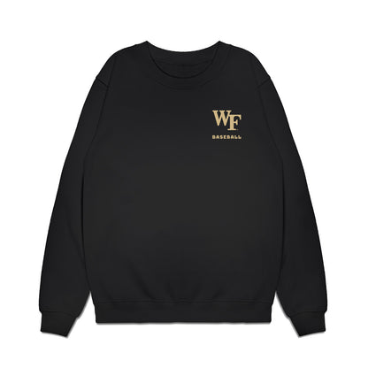 Wake Forest - NCAA Baseball : - Team Caricature Premium Crewneck Sweatshirt-0