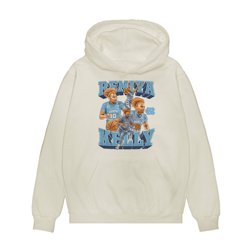 UNC - NCAA Women's Basketball : Reniya Kelly - Premium Hooded Sweatshirt-0