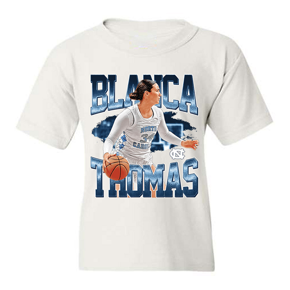 UNC - NCAA Women's Basketball : Blanca Thomas - Youth T-Shirt-0