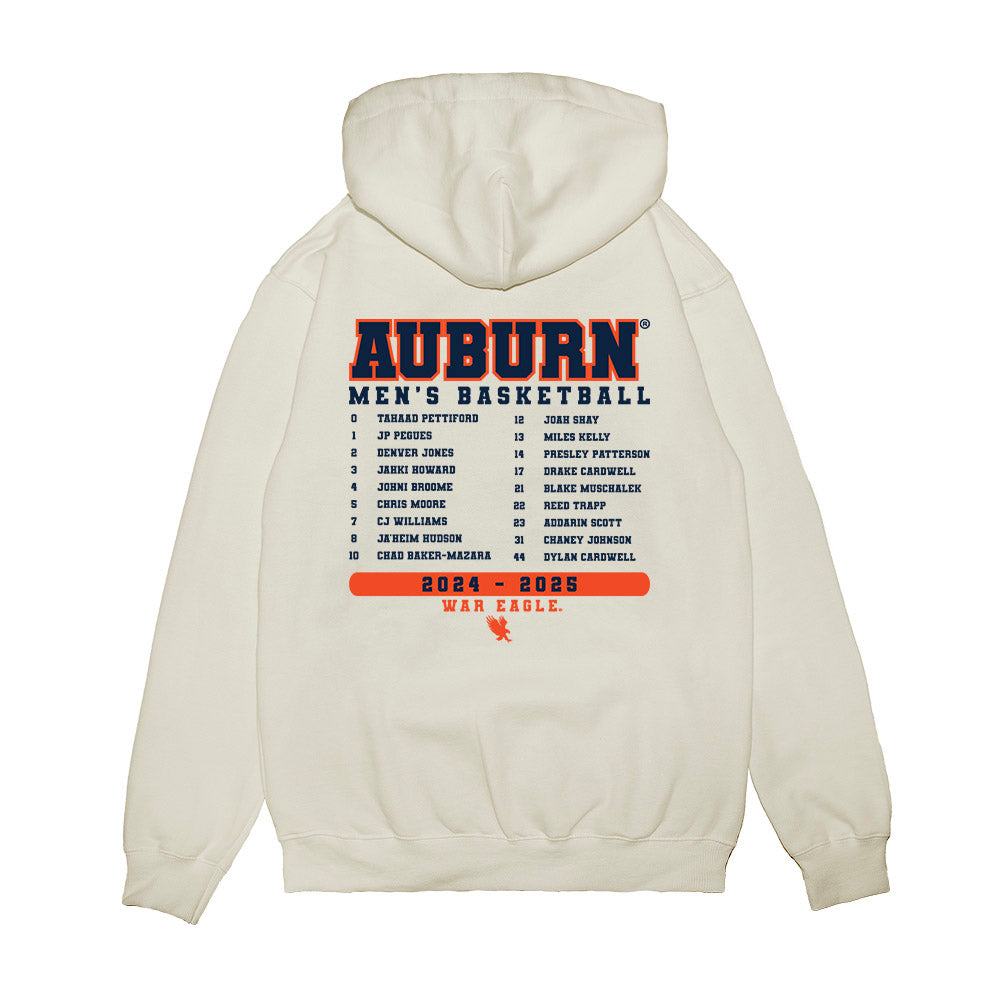 Auburn - NCAA Men's Basketball : - Team Roster Premium Hooded Sweatshirt-1