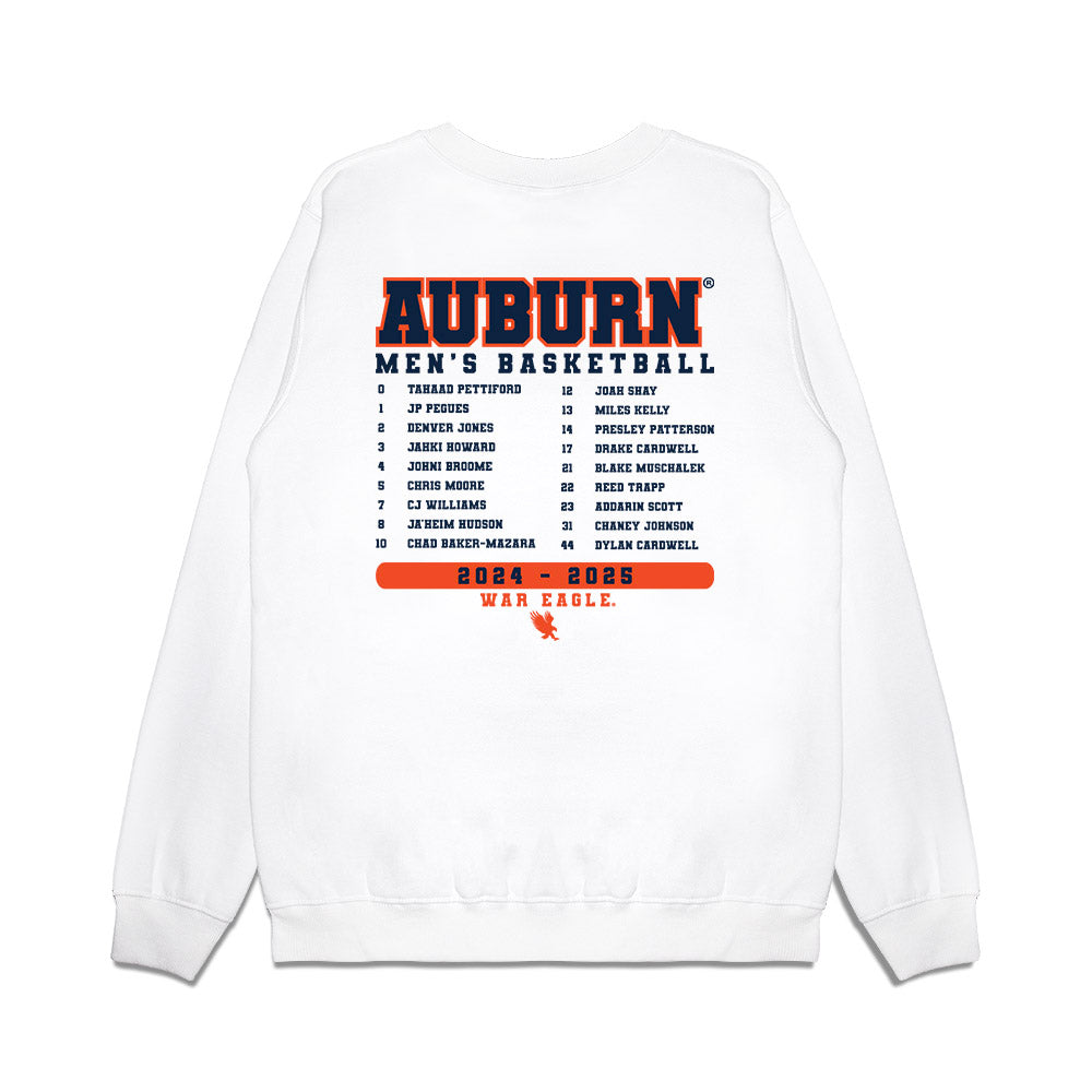 Auburn - NCAA Men's Basketball : - Team Roster Premium Crewneck Sweatshirt-1