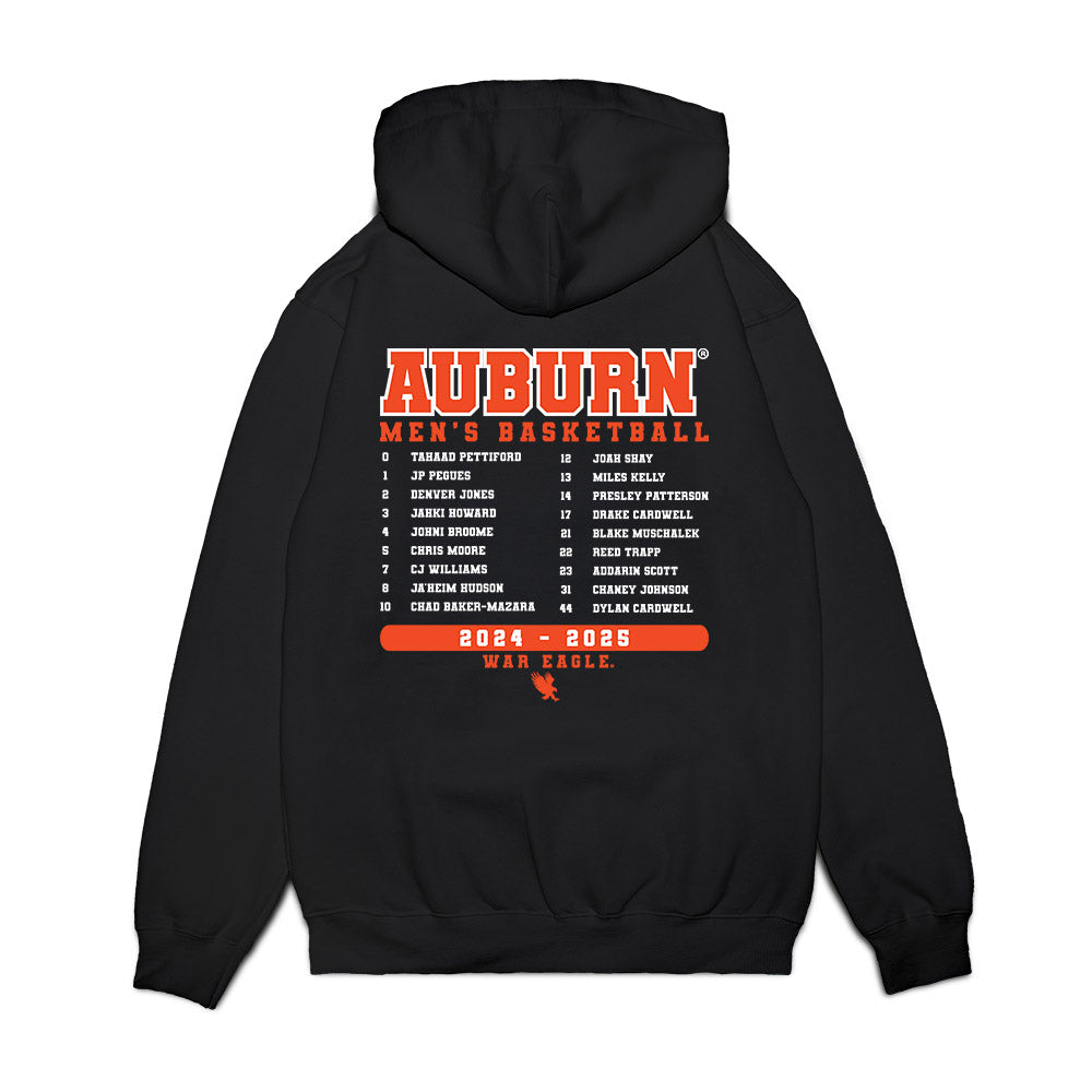 Auburn - NCAA Men's Basketball : - Team Roster Premium Hooded Sweatshirt-1