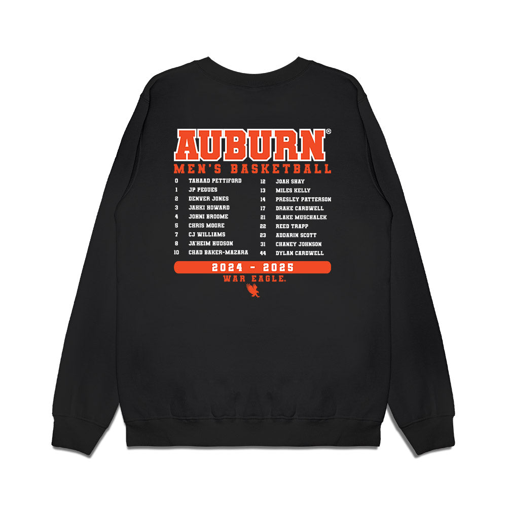 Auburn - NCAA Men's Basketball : - Team Roster Premium Crewneck Sweatshirt-1