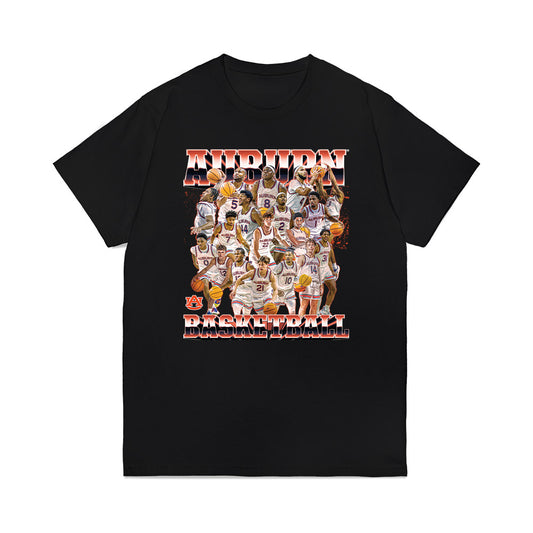 Auburn - NCAA Men's Basketball : - Team Collage Premium T-Shirt-0