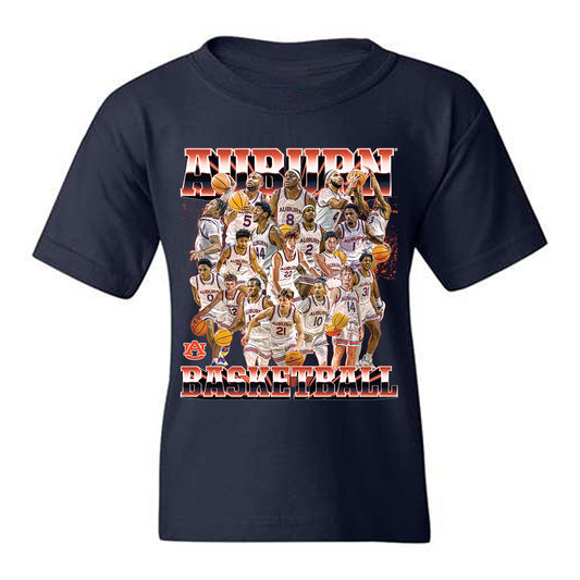 Auburn - NCAA Men's Basketball : Team Collage Youth T-Shirt-0