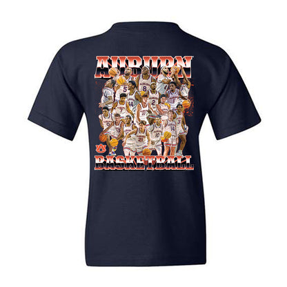 Auburn - NCAA Men's Basketball : Team Collage Youth T-Shirt-1