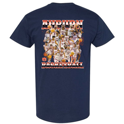 Auburn - NCAA Men's Basketball : Team Collage T-Shirt-1