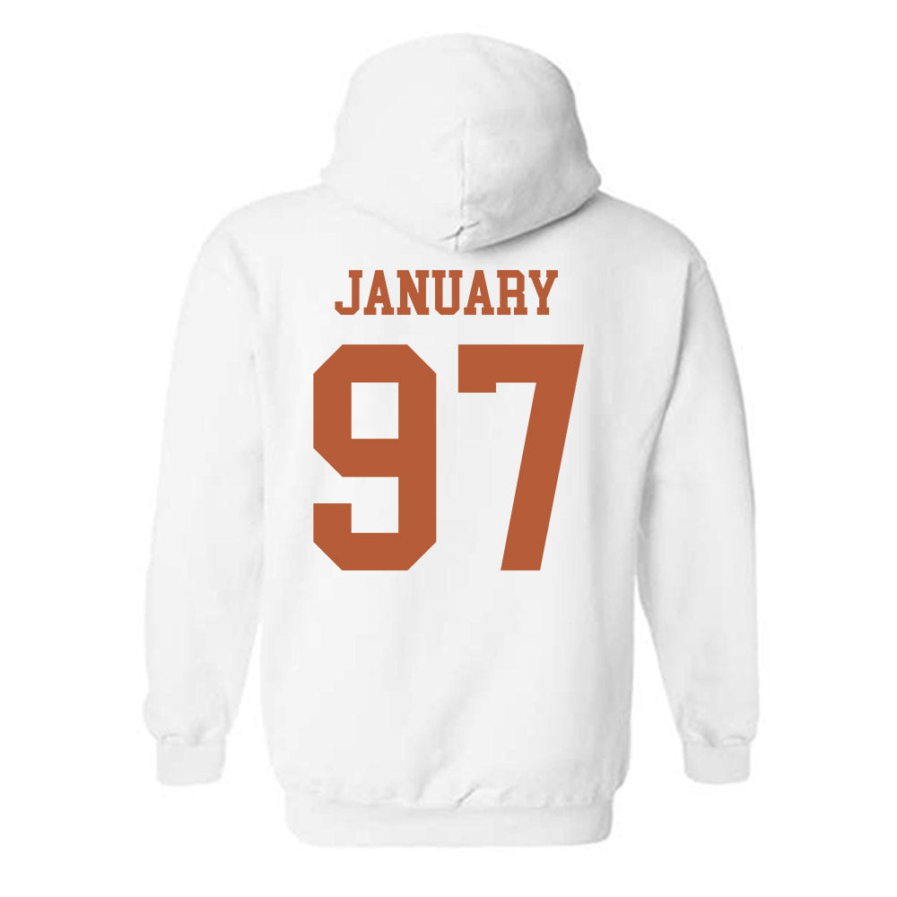 Texas - NCAA Football : Alex January - Classic Shersey Hooded Sweatshirt-1