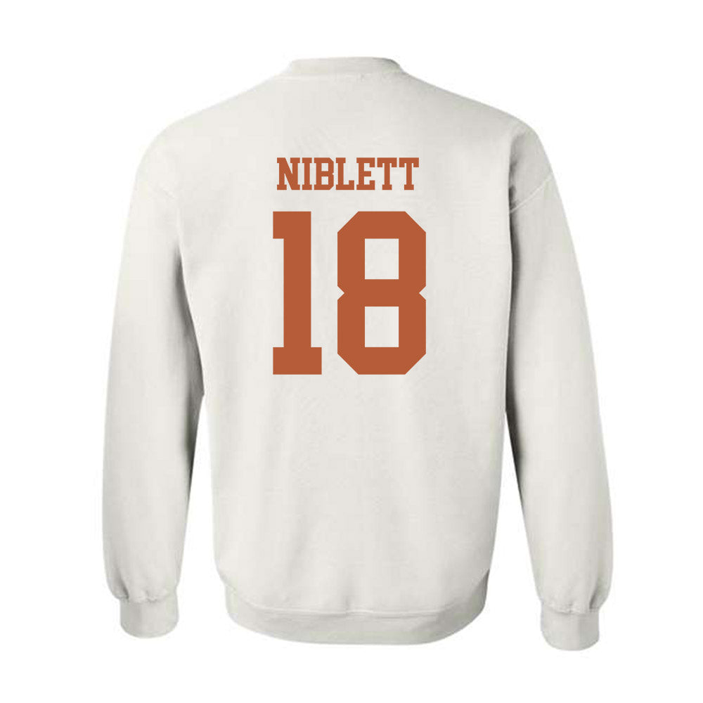 Texas - NCAA Football : Ryan Niblett - Classic Shersey Crewneck Sweatshirt-1