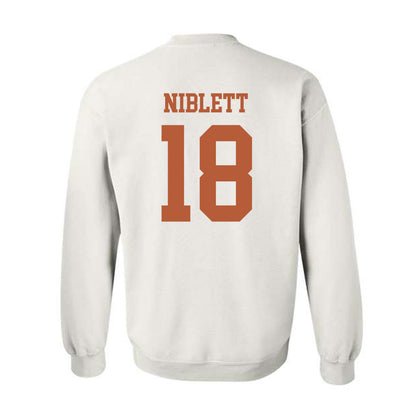 Texas - NCAA Football : Ryan Niblett - Classic Shersey Crewneck Sweatshirt-1