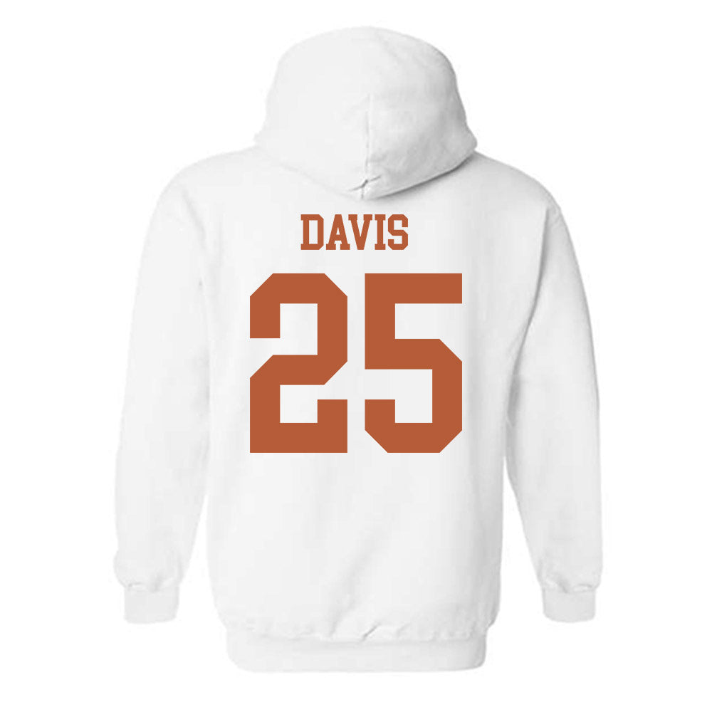 Texas - NCAA Football : Toray Davis - Classic Shersey Hooded Sweatshirt-1