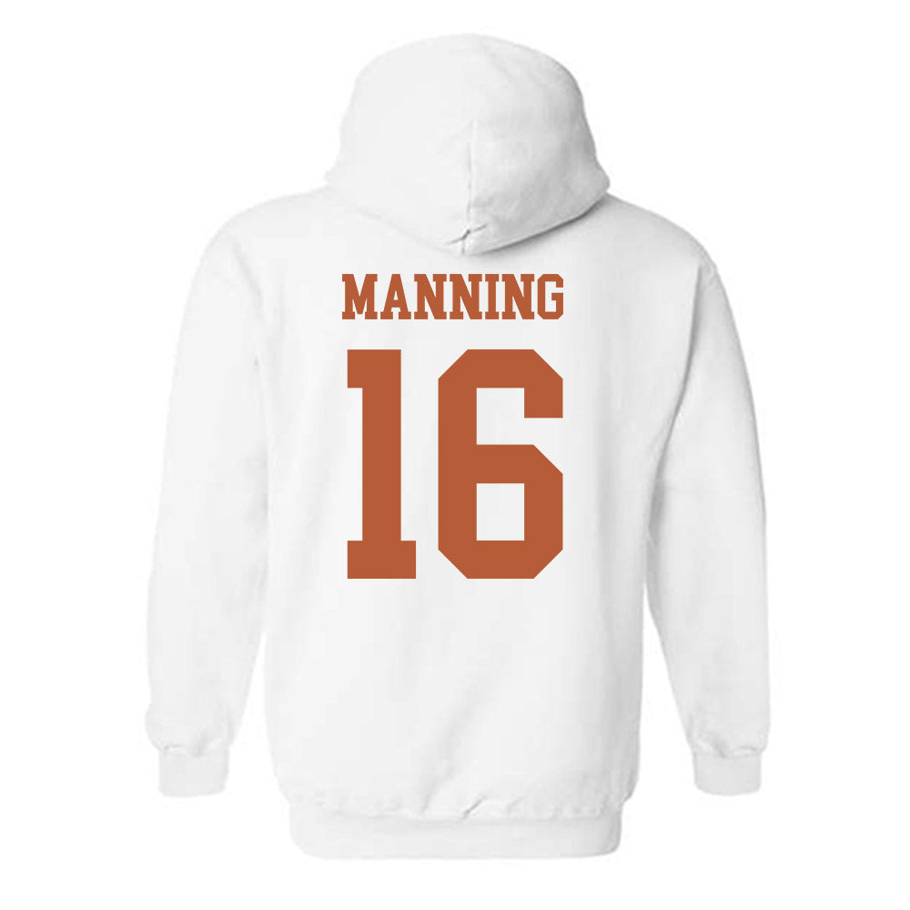 Texas - NCAA Football : Arch Manning - Classic Shersey Hooded Sweatshirt-1