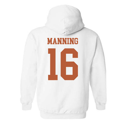 Texas - NCAA Football : Arch Manning - Classic Shersey Hooded Sweatshirt-1