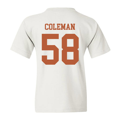 Texas - NCAA Football : Devin Coleman - Classic Shersey Youth T-Shirt-1