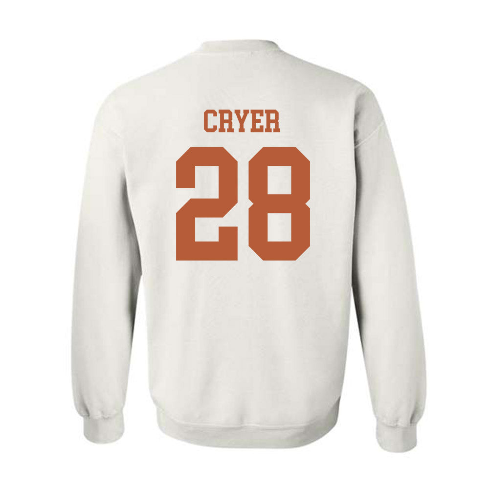 Texas - NCAA Football : Justin Cryer - Classic Shersey Crewneck Sweatshirt-1
