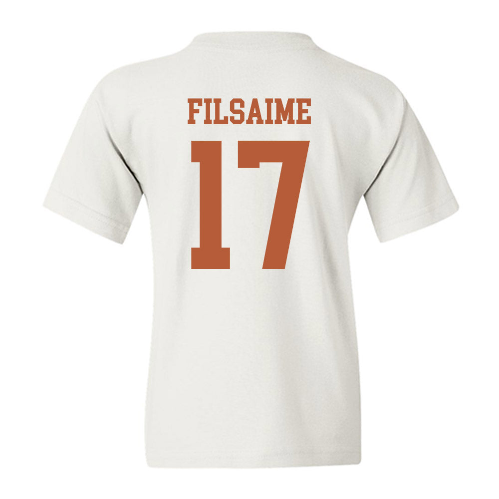 Texas - NCAA Football : Xavier Filsaime - Classic Shersey Youth T-Shirt-1