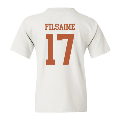 Texas - NCAA Football : Xavier Filsaime - Classic Shersey Youth T-Shirt-1