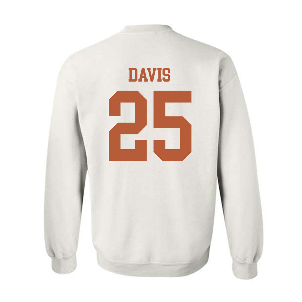 Texas - NCAA Football : Toray Davis - Classic Shersey Crewneck Sweatshirt-1
