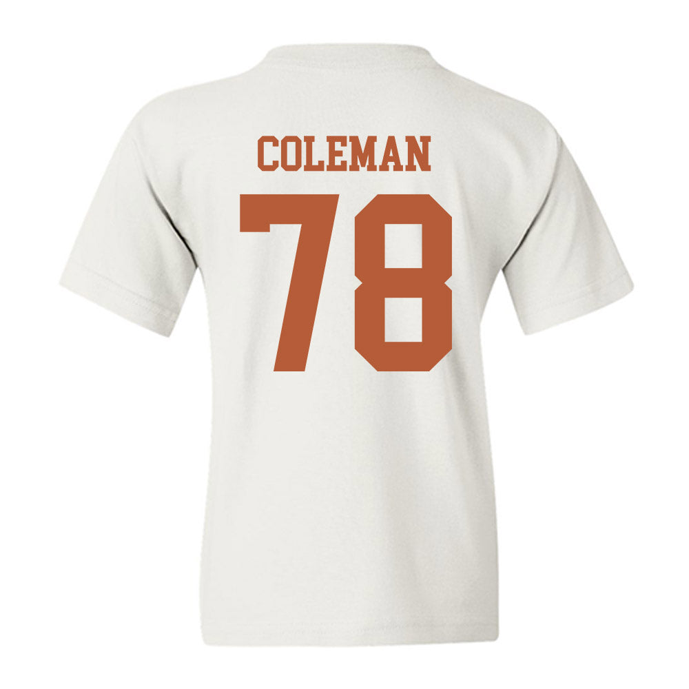 Texas - NCAA Football : Jordan Coleman - Classic Shersey Youth T-Shirt-1