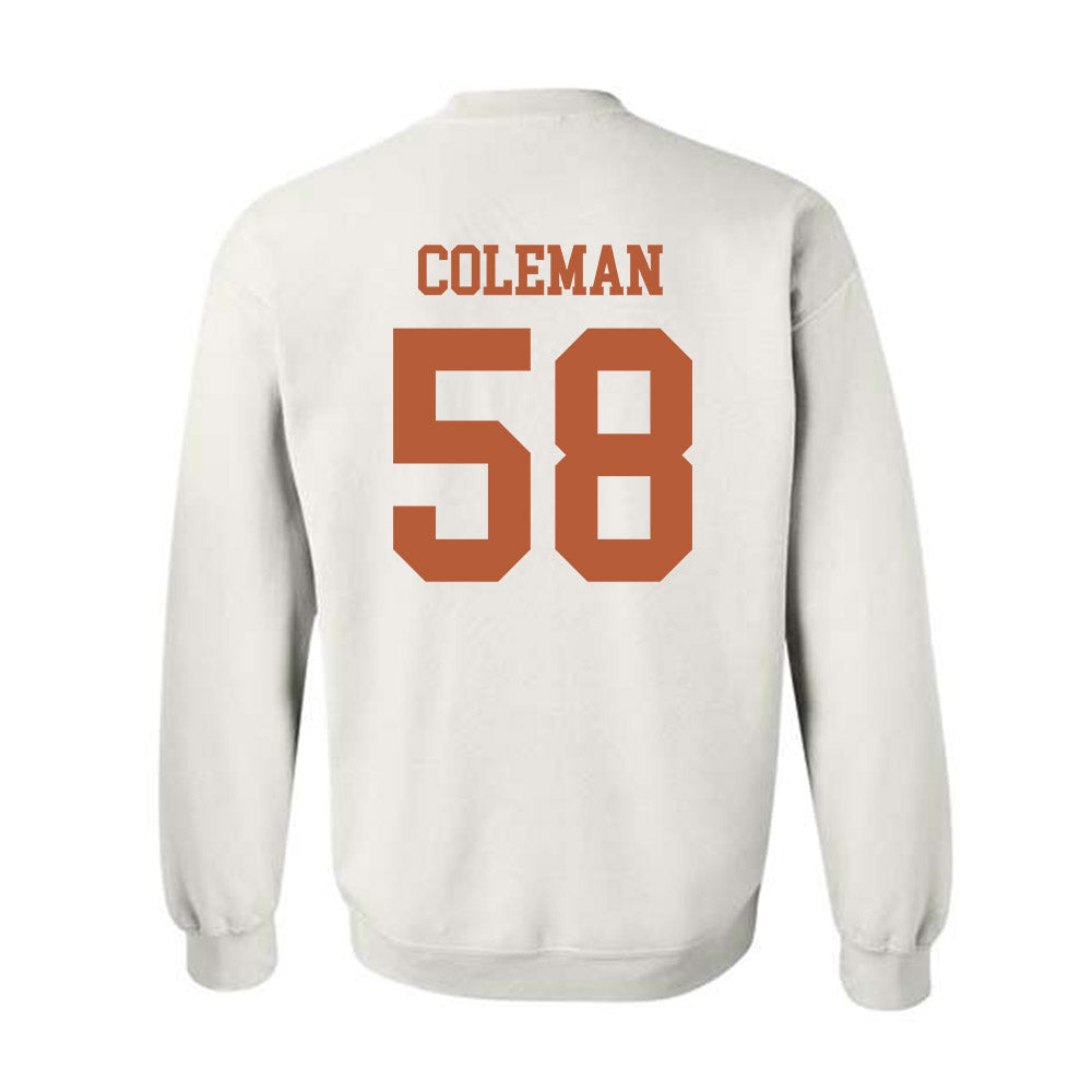 Texas - NCAA Football : Devin Coleman - Classic Shersey Crewneck Sweatshirt-1