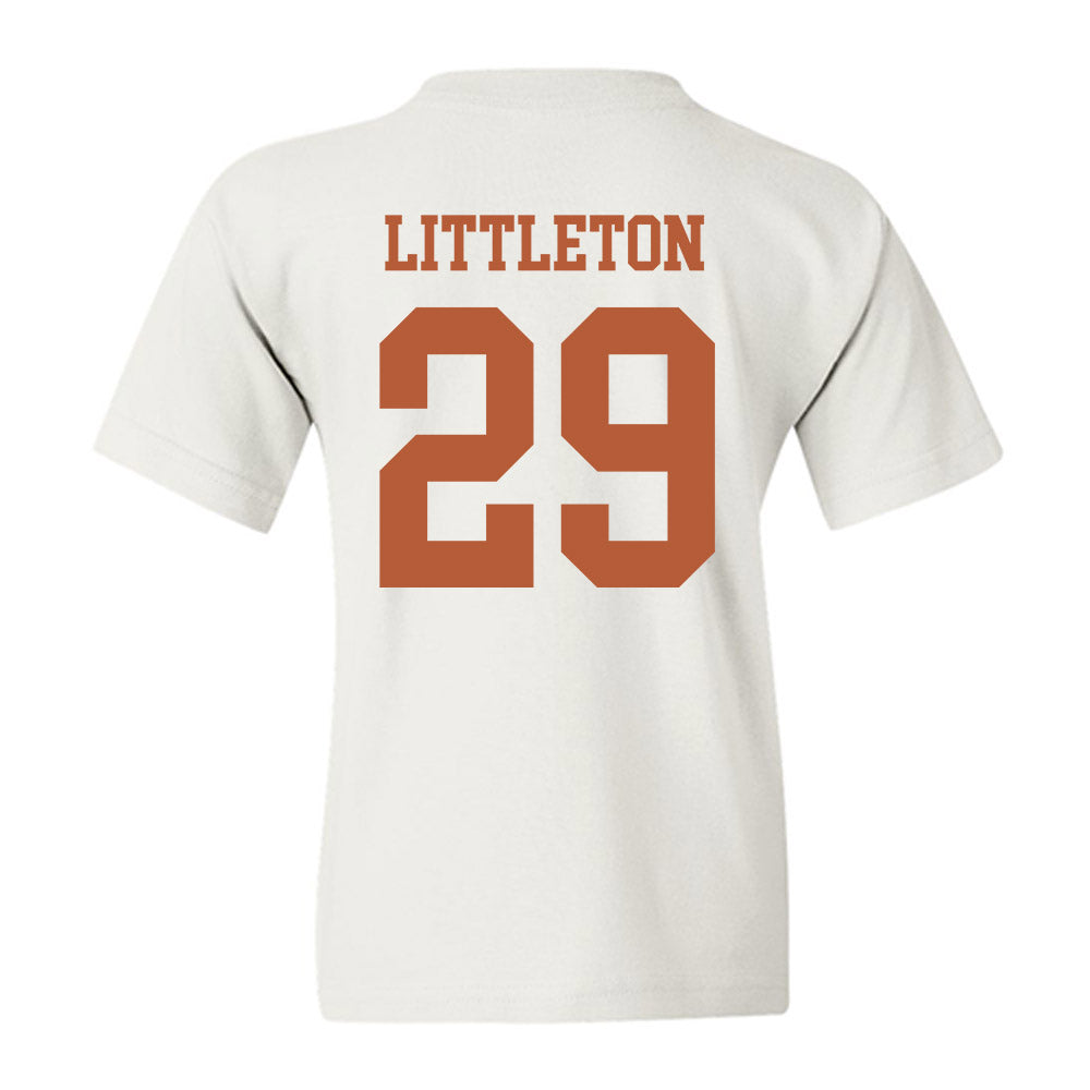 Texas - NCAA Football : Graceson Littleton - Classic Shersey Youth T-Shirt-1