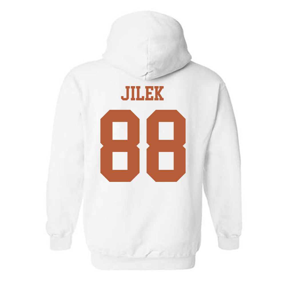 Texas - NCAA Football : Charlie Jilek - Classic Shersey Hooded Sweatshirt-1