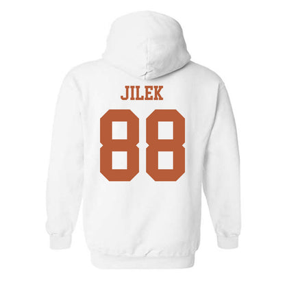 Texas - NCAA Football : Charlie Jilek - Classic Shersey Hooded Sweatshirt-1