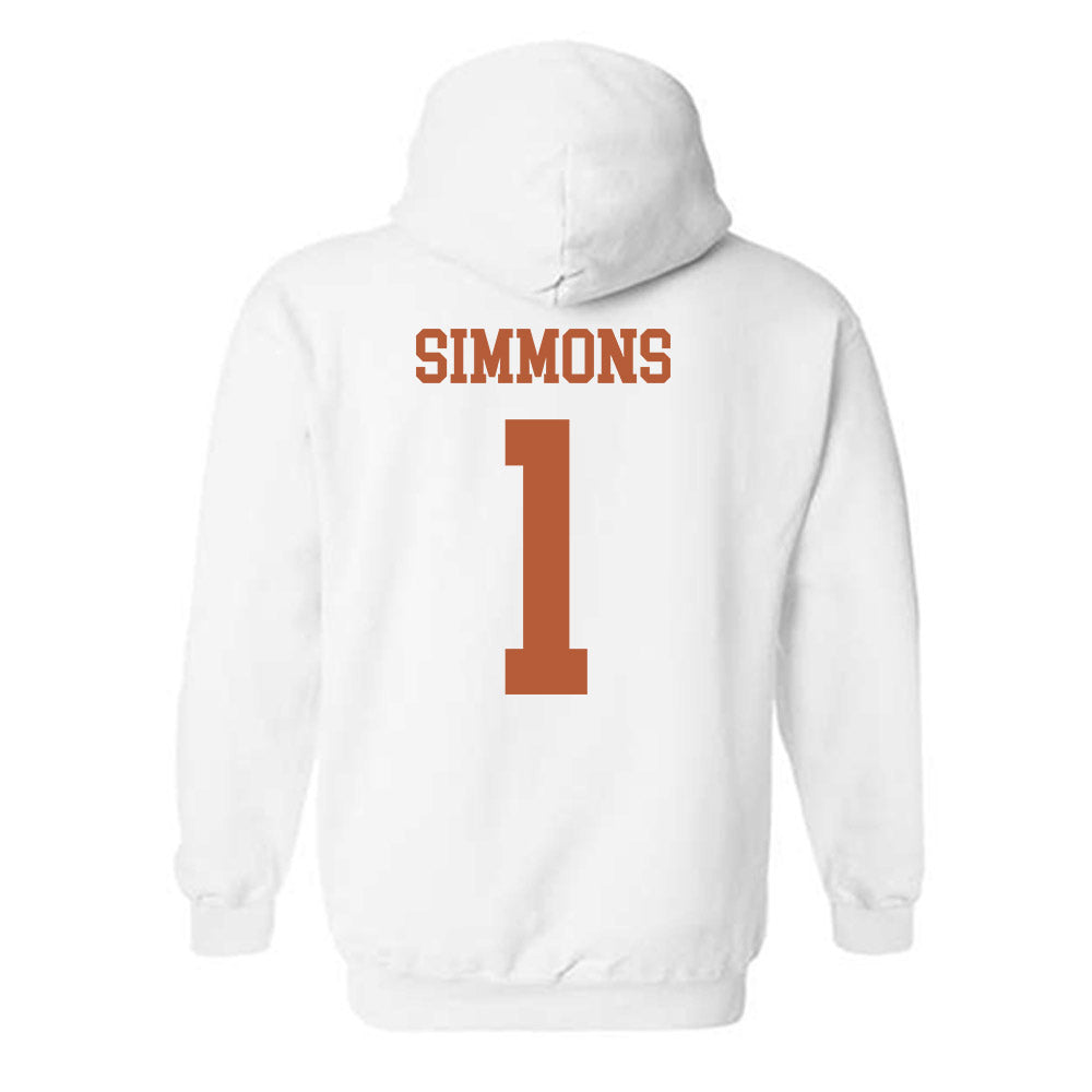 Texas - NCAA Football : Colin Simmons - Classic Shersey Hooded Sweatshirt-1