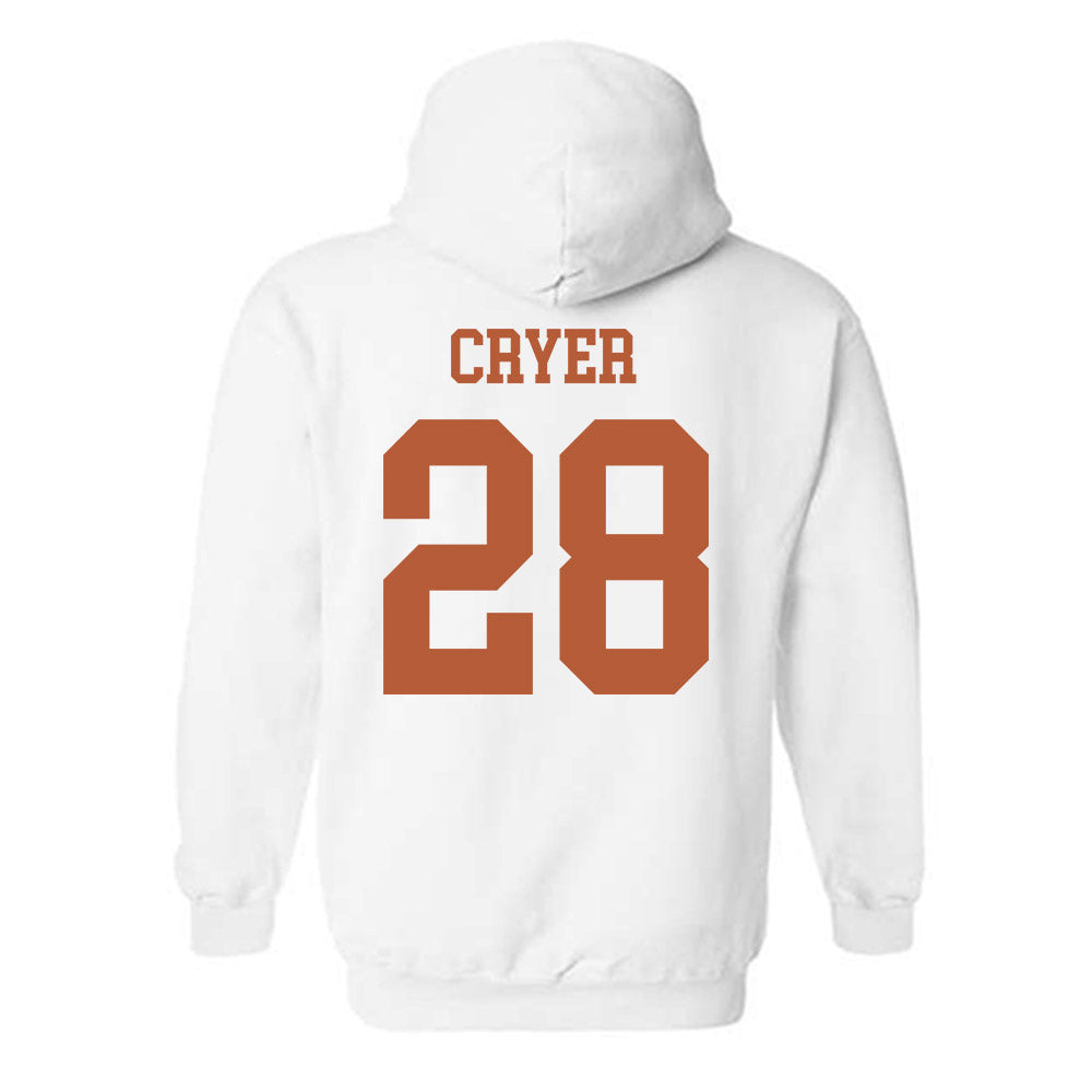 Texas - NCAA Football : Justin Cryer - Classic Shersey Hooded Sweatshirt-1