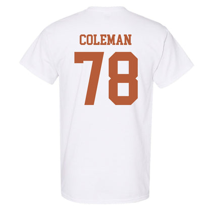 Texas - NCAA Football : Jordan Coleman - Classic Shersey T-Shirt-1