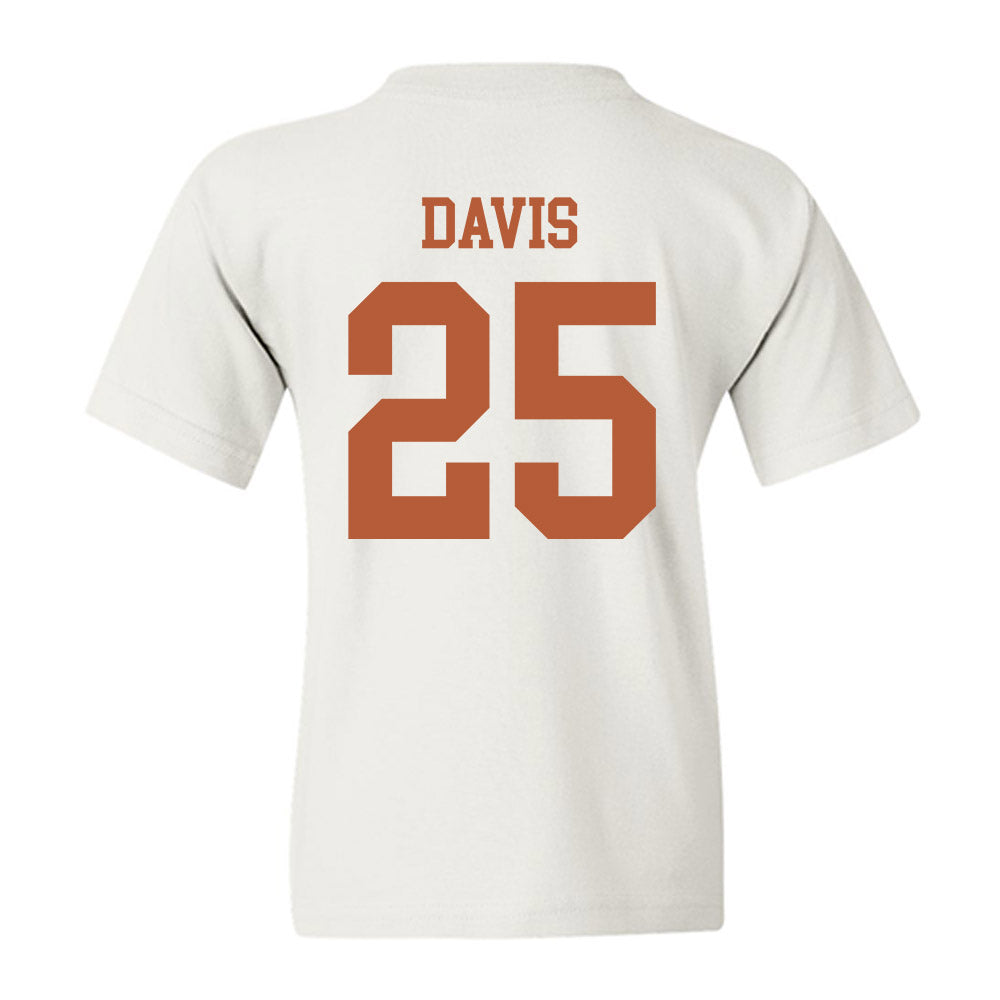 Texas - NCAA Football : Toray Davis - Classic Shersey Youth T-Shirt-1