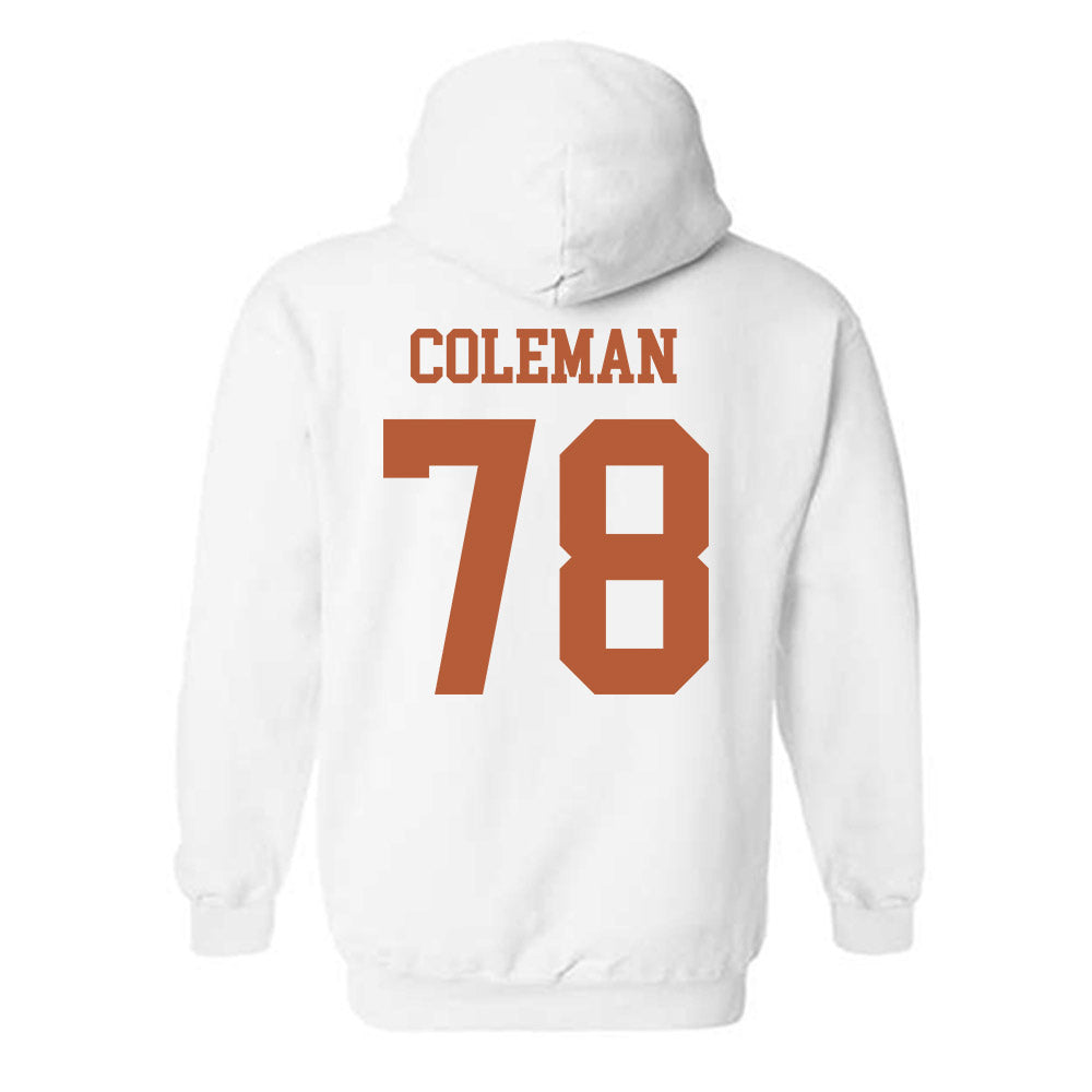 Texas - NCAA Football : Jordan Coleman - Classic Shersey Hooded Sweatshirt-1