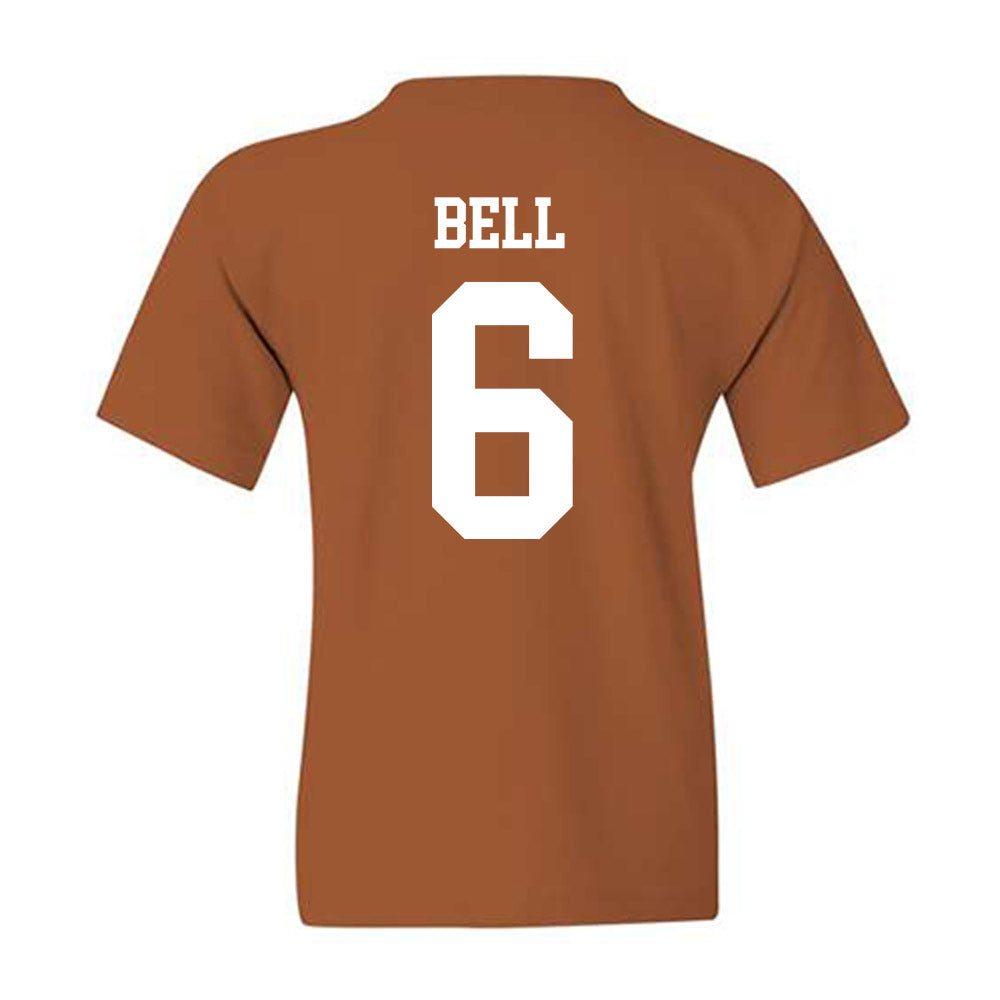 Texas - NCAA Football : Dia Bell - Texcalibur Youth T-Shirt-1