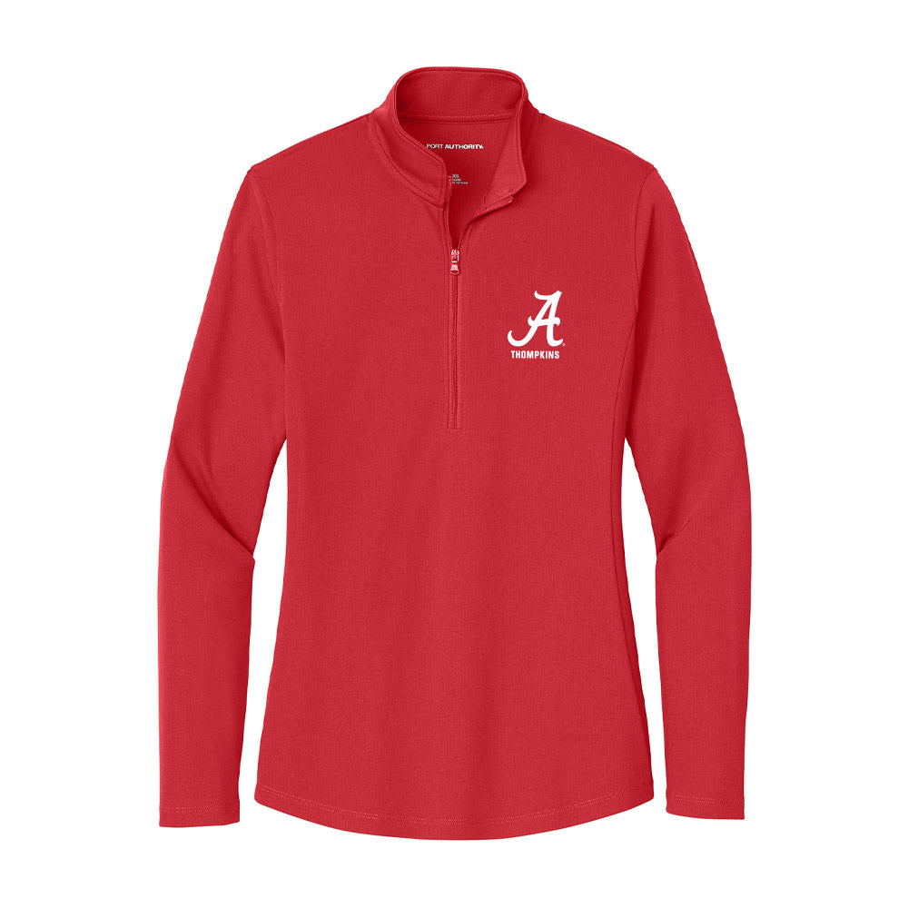 Alabama - NCAA Football : Devan Thompkins - Women's Lightweight Quarter Zip Jacket-0