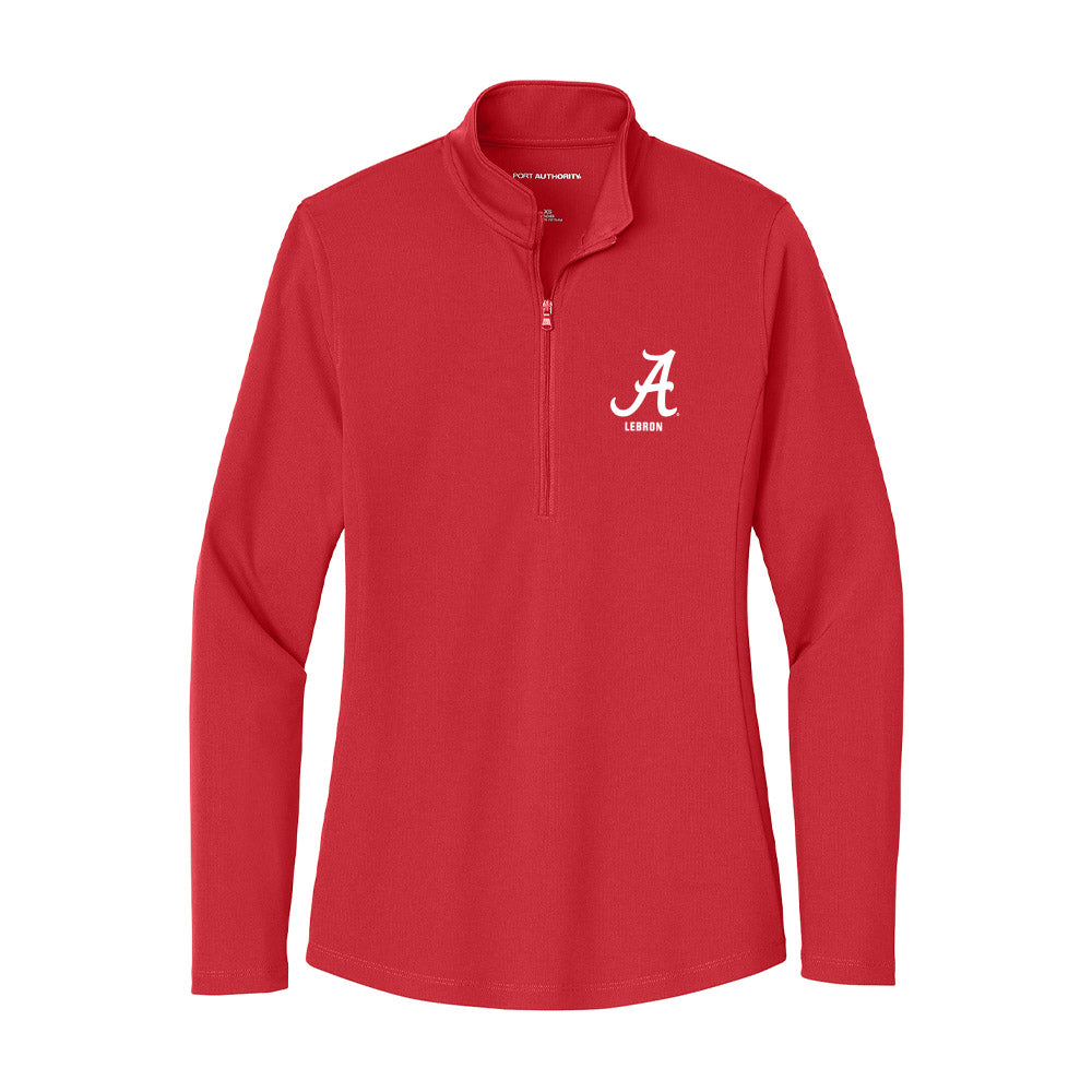 Alabama - NCAA Baseball : Justin Lebron - Women's Lightweight Quarter Zip Jacket-0
