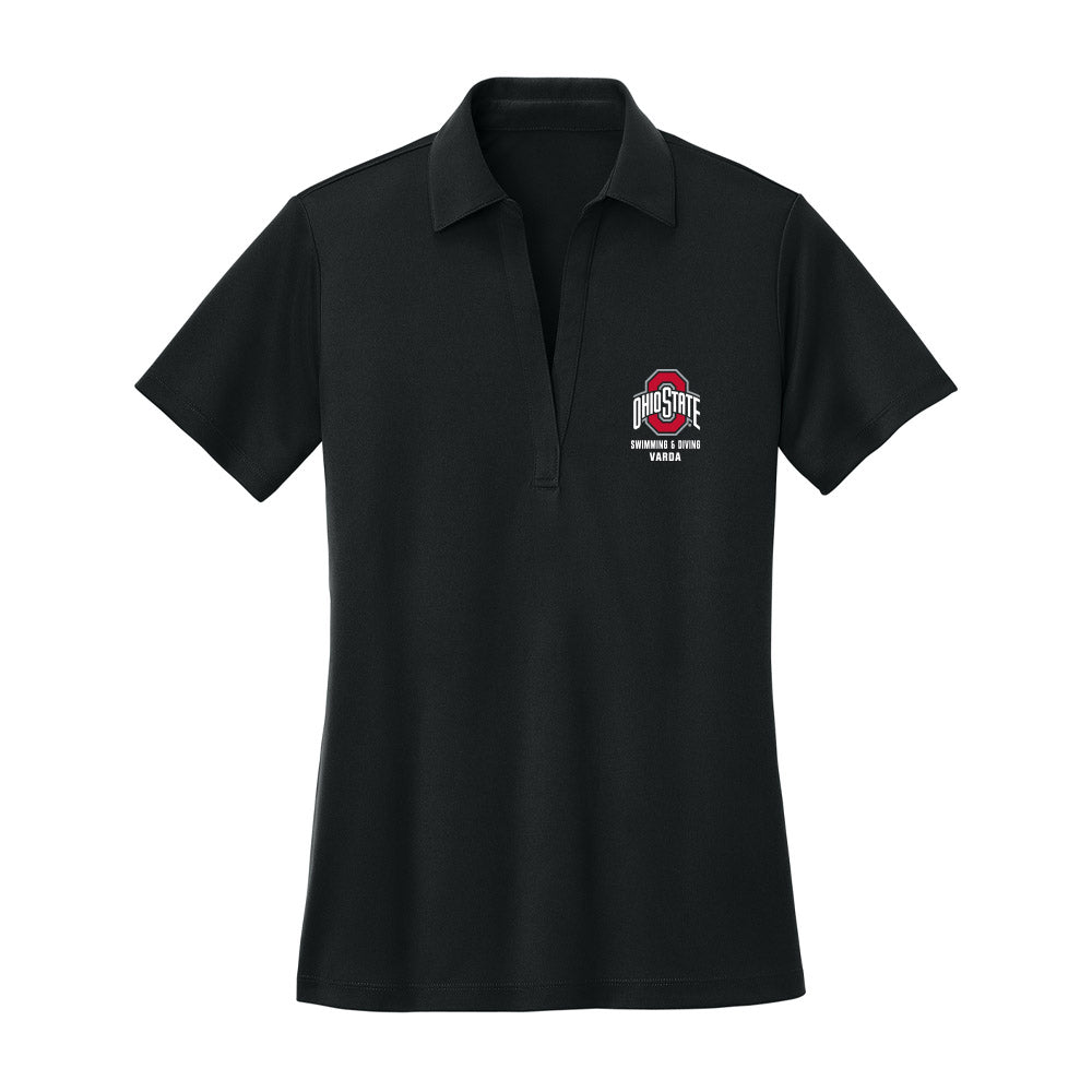 Ohio State - NCAA Women's Swimming & Diving : Danika Varda - Women's Activewear Polo Shirt-0