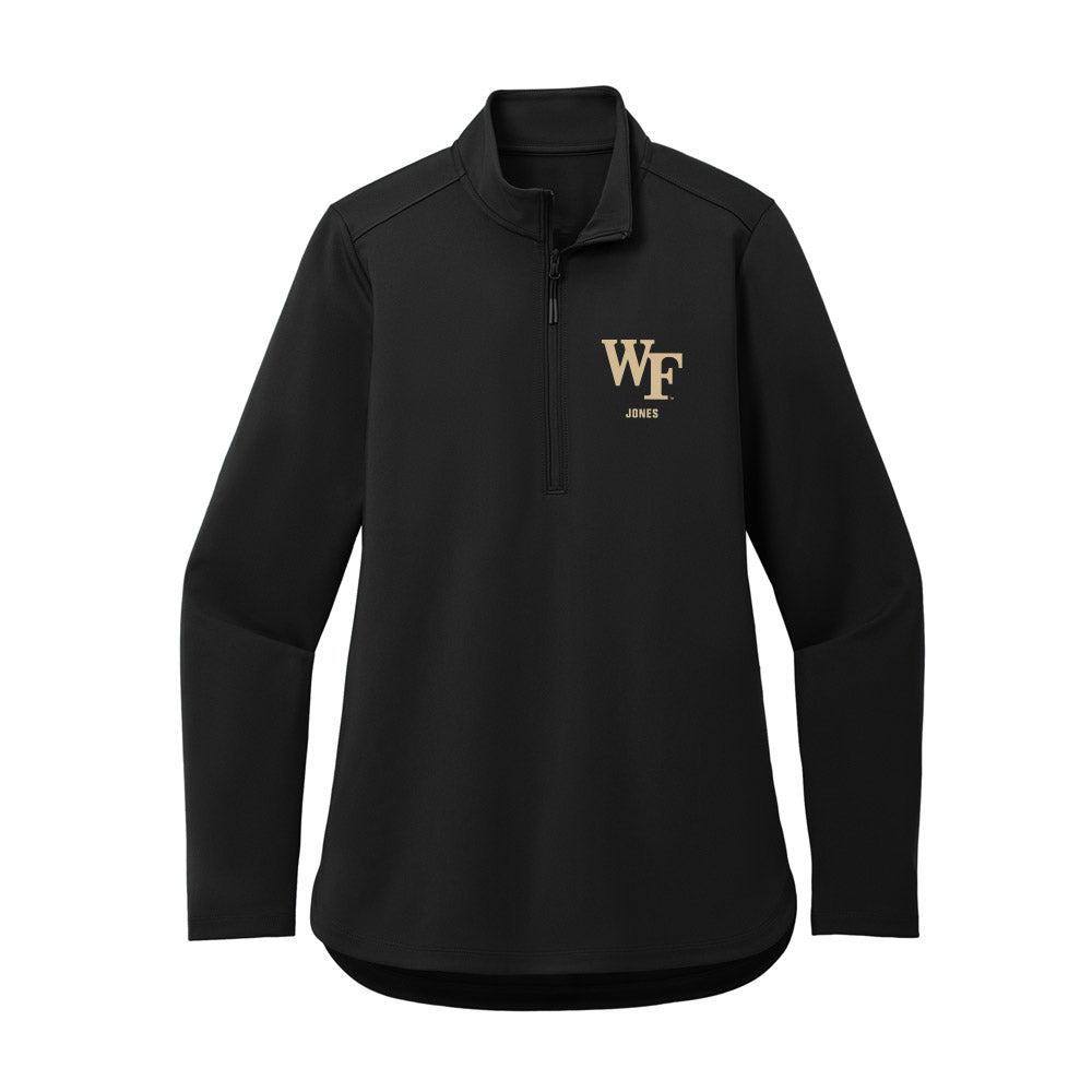 Wake Forest - NCAA Baseball : Evan Jones - Women's Premium Quarter Zip Jacket-0
