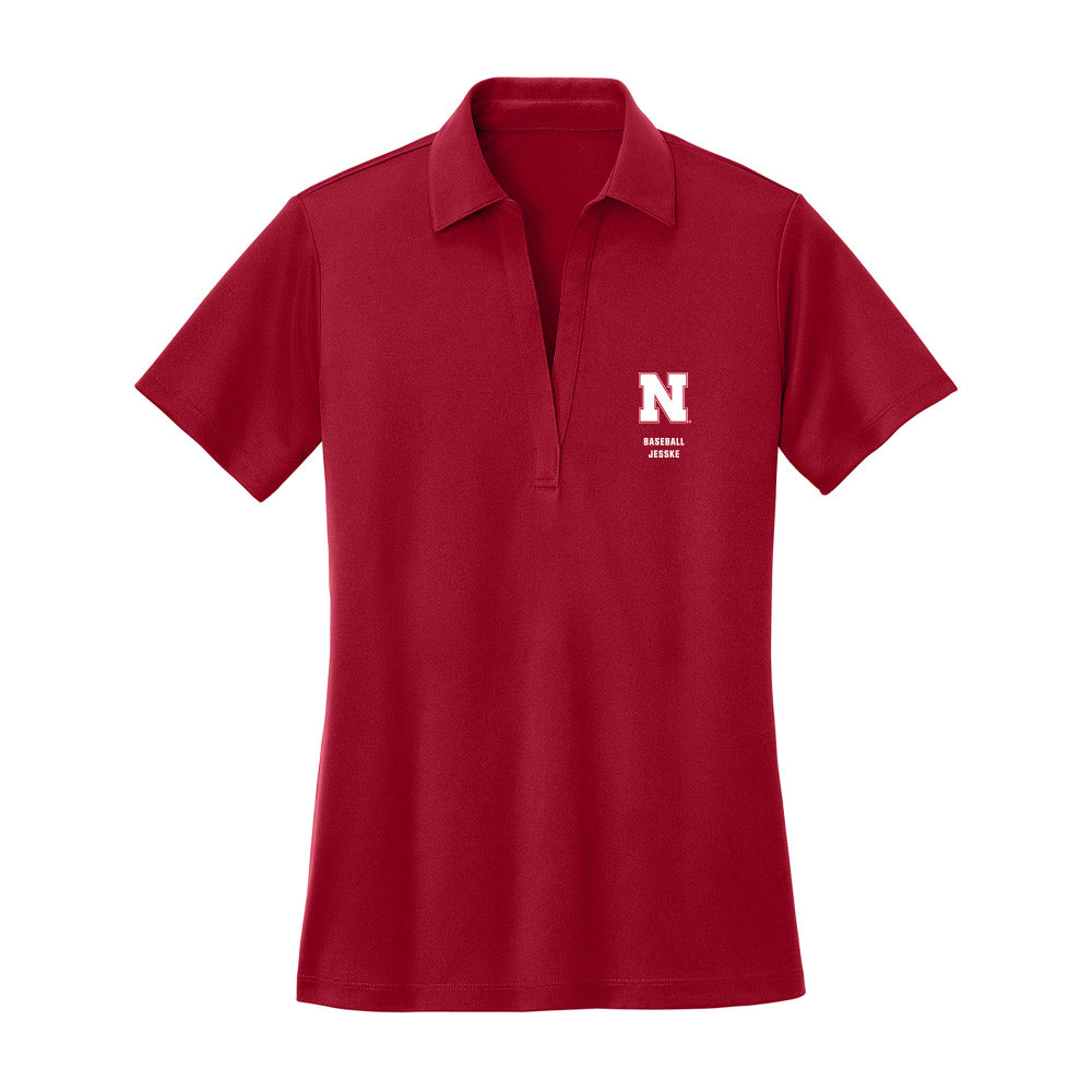 Nebraska - NCAA Baseball : Will Jesske - Women's Activewear Polo Shirt-0