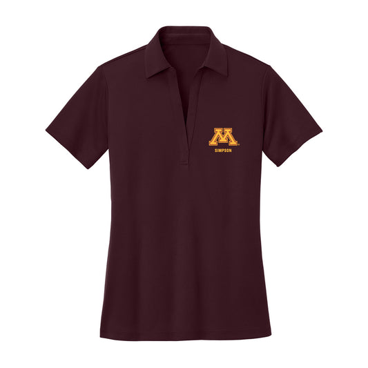 Minnesota - NCAA Football : Jacob Simpson - Women's Activewear Polo Shirt-0