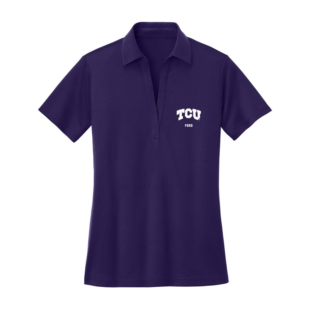 TCU - NCAA Football : Jesse Ford - Women's Activewear Polo Shirt-0