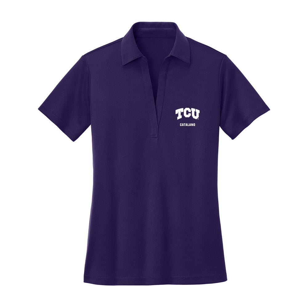TCU - NCAA Baseball : Michael Catalano - Women's Activewear Polo Shirt-0