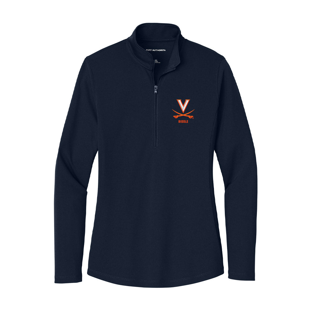 Virginia - NCAA Softball : Brie Biddle - Women's Lightweight Quarter Zip Jacket-0