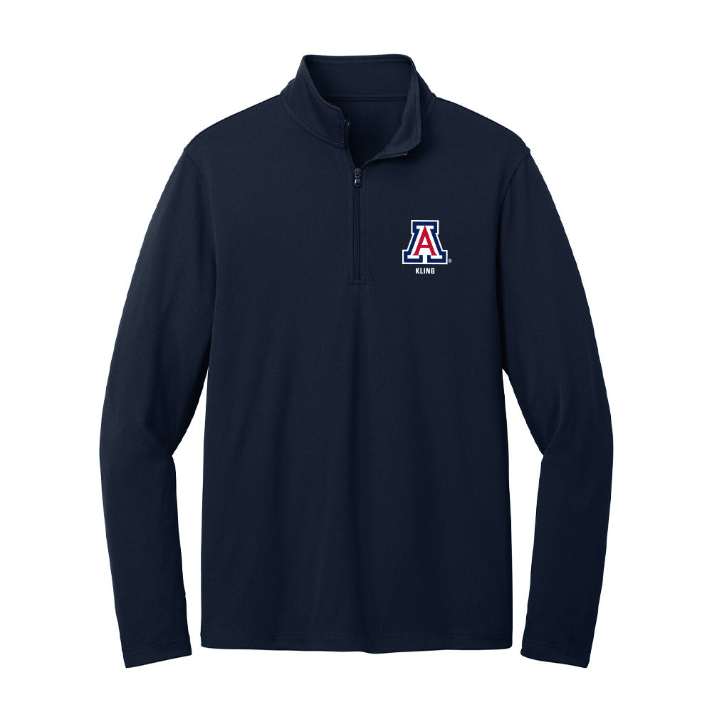 Arizona - NCAA Baseball : Corey Kling - Lightweight Quarter Zip Jacket-0
