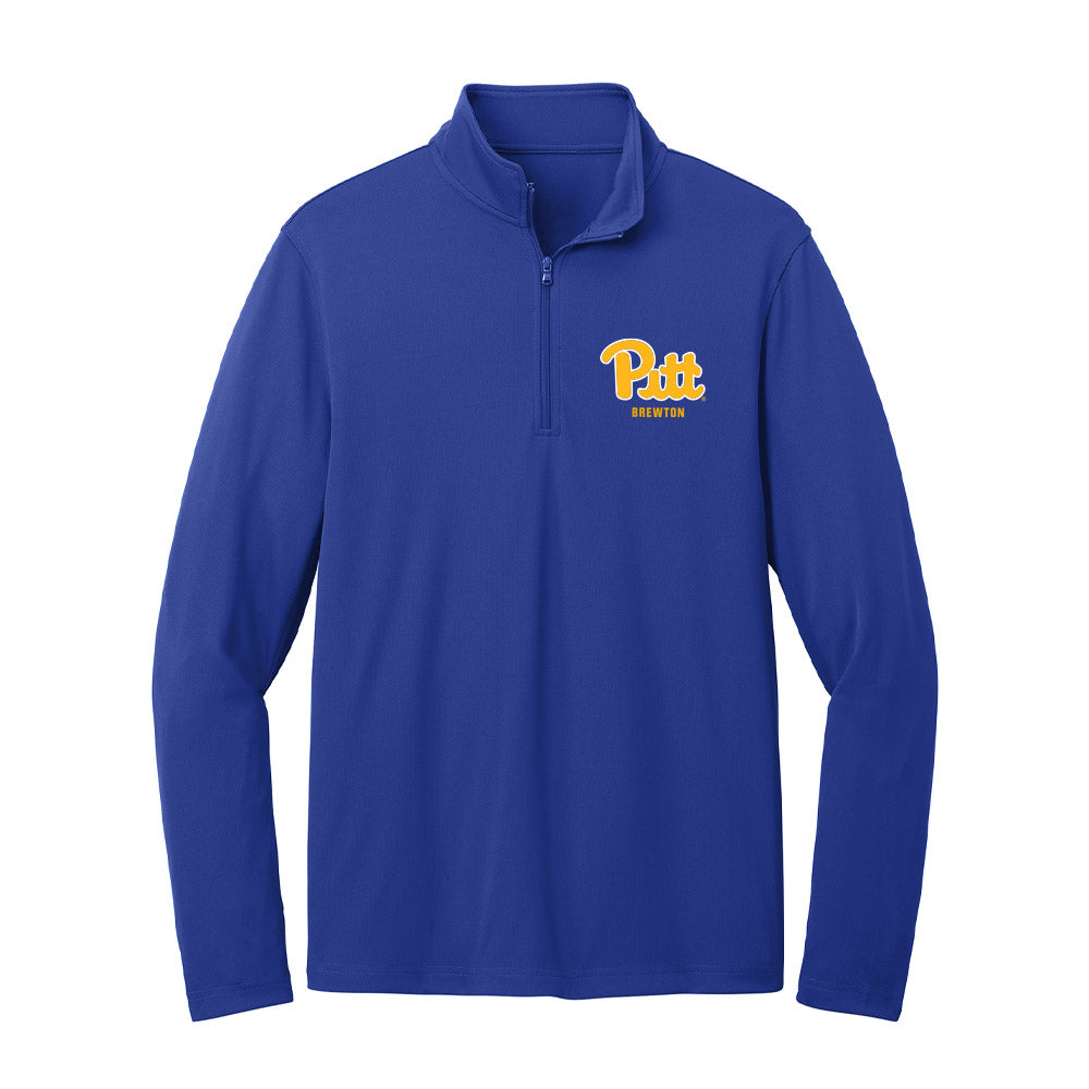 Pittsburgh - NCAA Football : Davin Brewton - Lightweight Quarter Zip Jacket-0