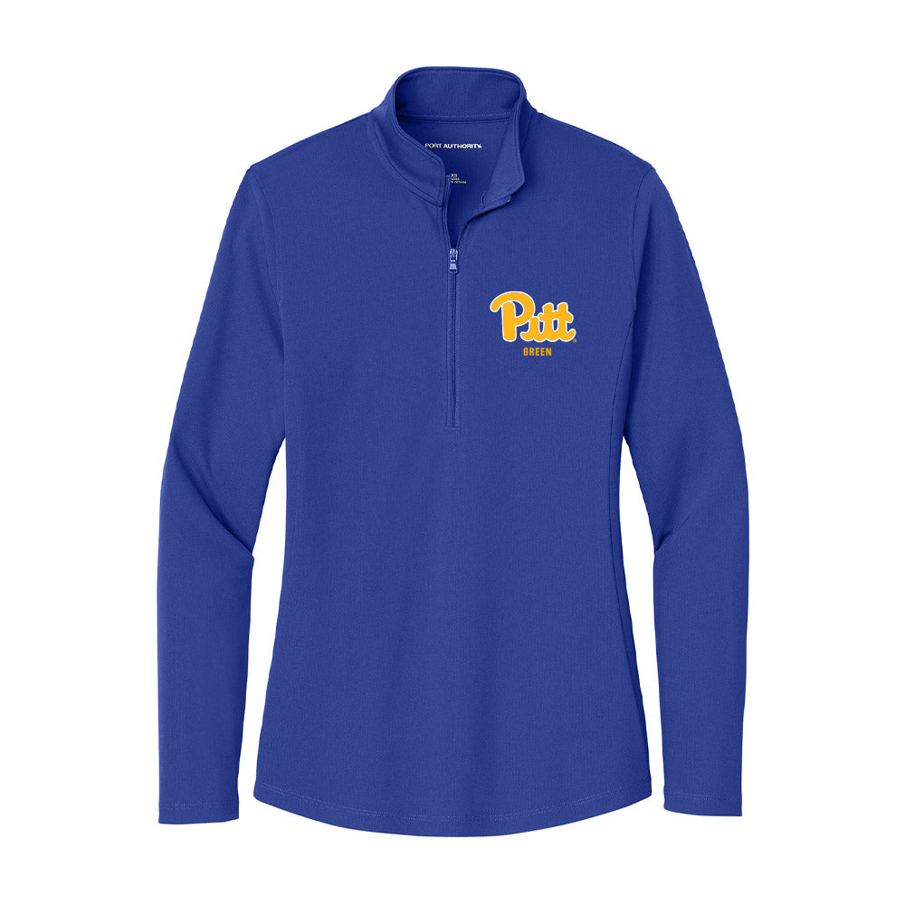 Pittsburgh - NCAA Women's Gymnastics : Lailah Green - Women's Lightweight Quarter Zip Jacket-0