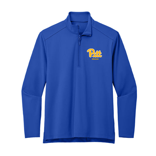 Pittsburgh - NCAA Football : Abraham Ibrahim - Premium Quarter Zip Jacket-0